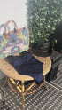 Einteiliger Badeanzug mit Strass Blau PIN-UP STARS